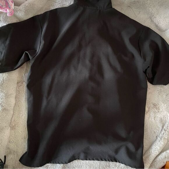 WD Sportswear Vintage 90's Japanese Koi Fish Samurai Short Sleeve Button Down XL - Picture 6 of 12